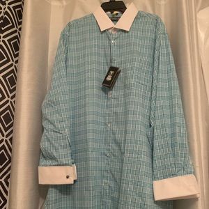 NWT Stacy Adams Men’s Dress Shirt Big & Tall 18.5